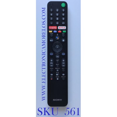 CONTROL REMOTO CON COMANDO DE VOZ PARA SMART TV SONY / RMF-TX500U / P19062-C02 / Q19D0518893A / MG3-TX500U / 2575A-TX500U / MODELOS XBR55A9G / XBR55X850G / XBR55X950G / XBR55X950G / MAS MODELOS EN DESCRIPCION 